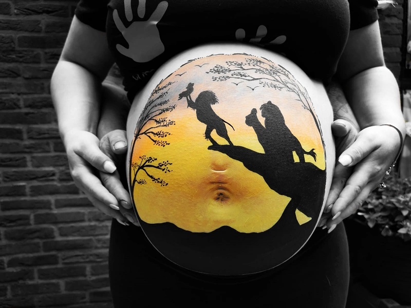 Mooie bellypaint voor uw kleintje Mooie bellypaint voor uw kleintje